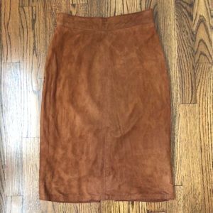 J. McGlaughlin suede pencil skirt